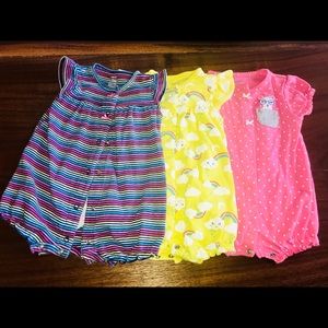 3 rompers